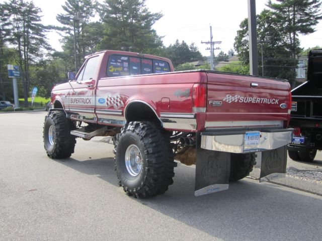1987 Red Ford F-250 Standard Cab Pickup