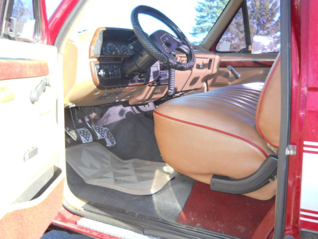 1987 Red Ford F-250 Standard Cab Pickup