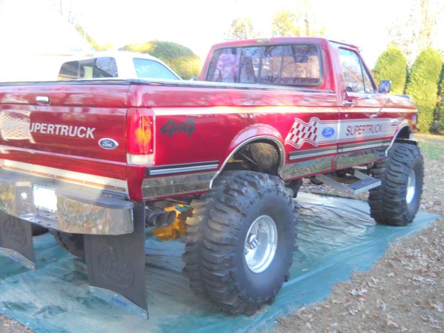 1987 Red Ford F-250 Standard Cab Pickup