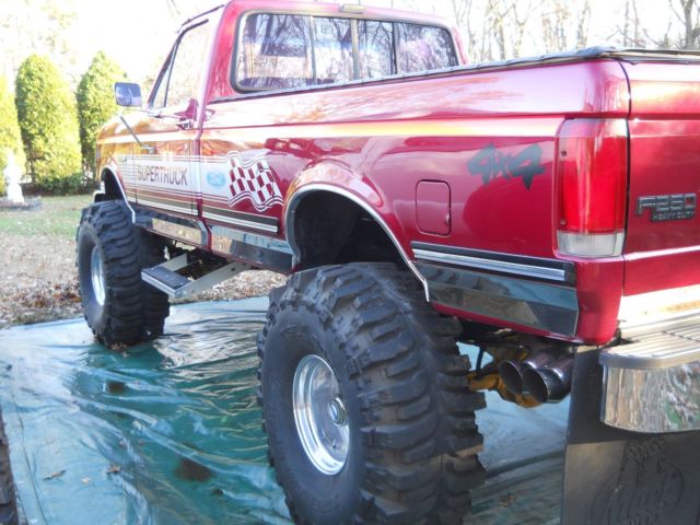 1987 Red Ford F-250 Standard Cab Pickup