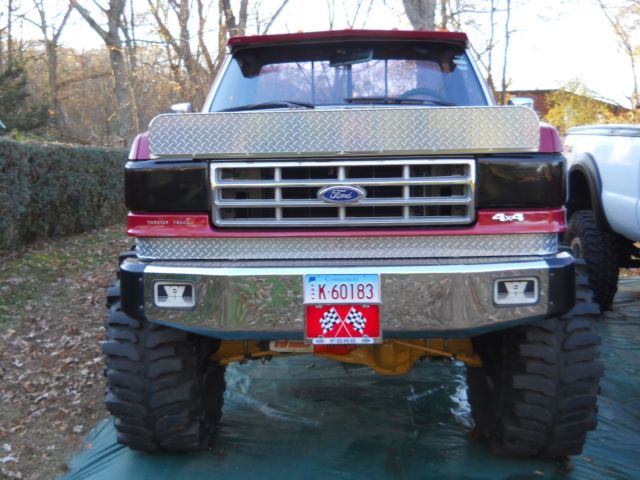 1987 Red Ford F-250 Standard Cab Pickup