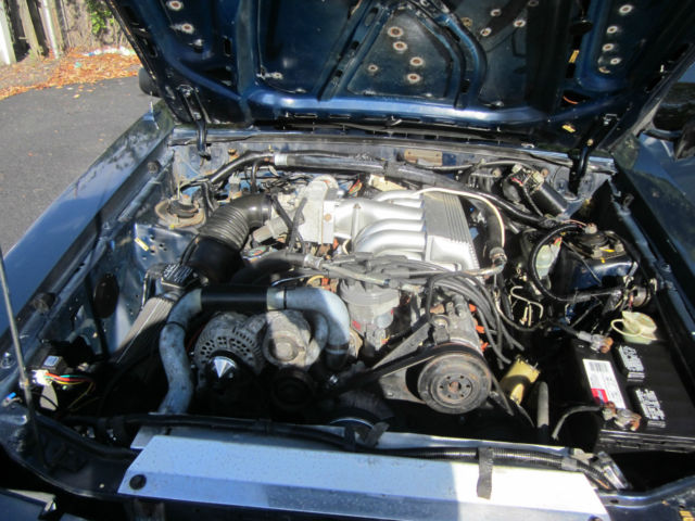 1987 Blue Ford Mustang Convertible