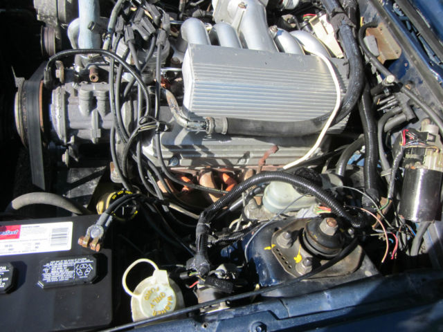 1987 Blue Ford Mustang Convertible