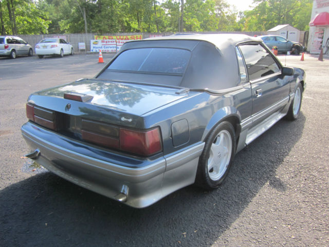 1987 Blue Ford Mustang Convertible