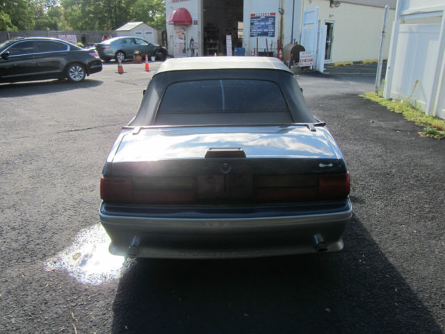 1987 Blue Ford Mustang Convertible