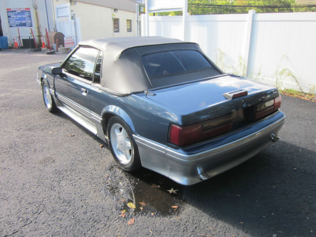 1987 Blue Ford Mustang Convertible