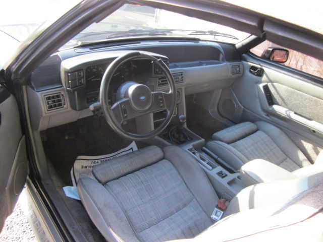 1987 Blue Ford Mustang Convertible