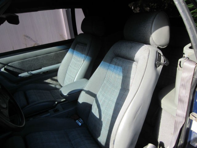 1987 Blue Ford Mustang Convertible