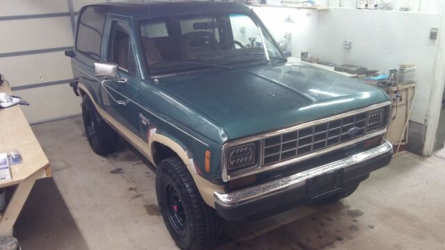 1987 Green Ford Bronco II Cab & Chassis