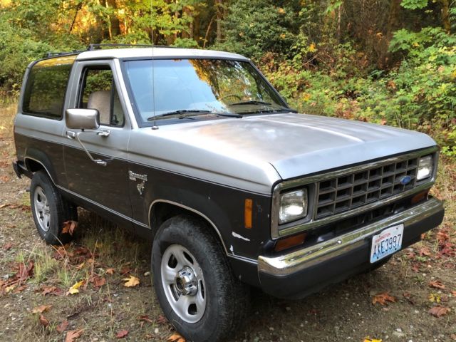 1987 Silver Ford Bronco II SUV