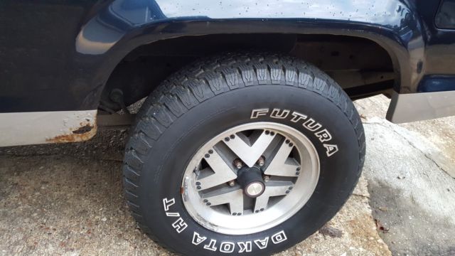 1987 Blue/Silver Ford Bronco II SUV