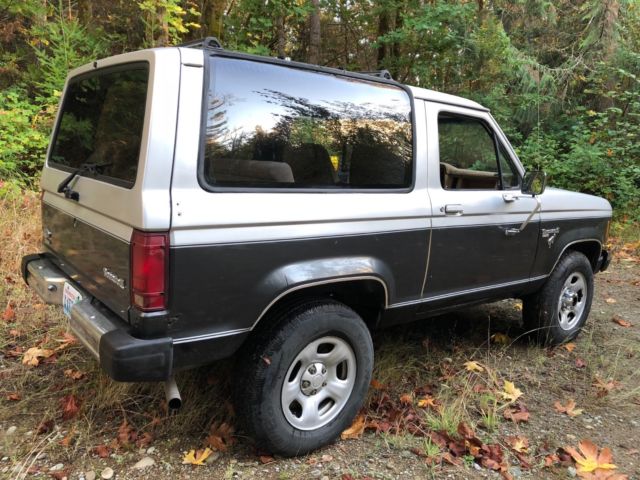 1987 Silver Ford Bronco II SUV