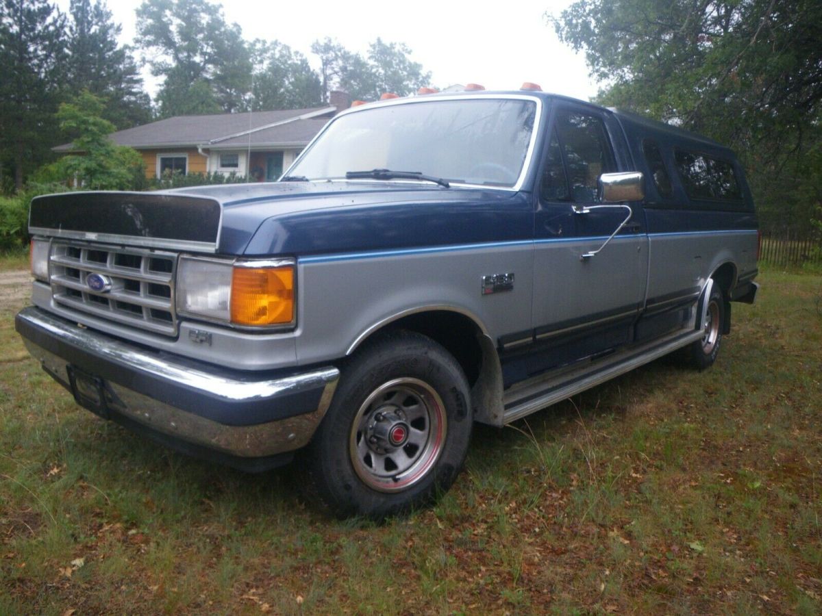 1987 Blue Ford F-150 Standard Cab Pickup