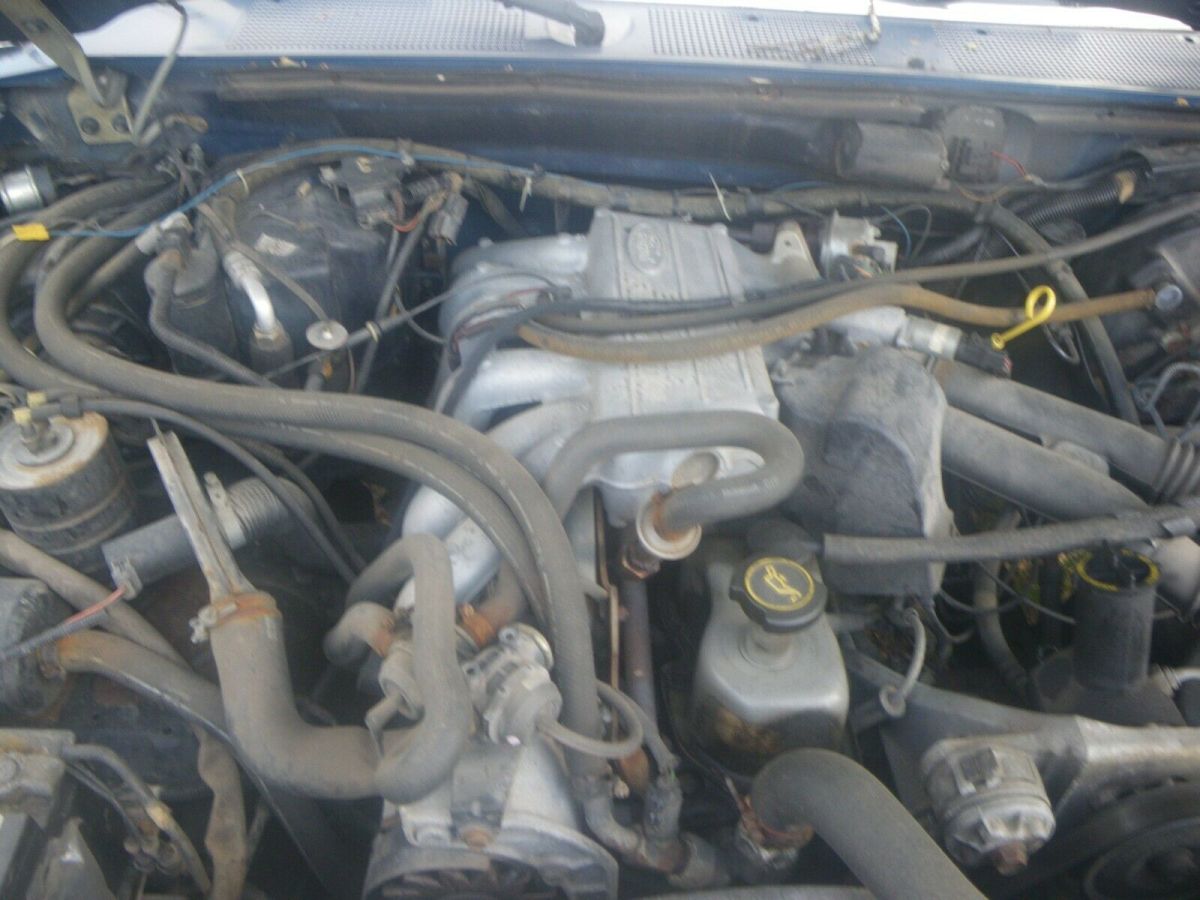 1987 Blue Ford F-150 Standard Cab Pickup