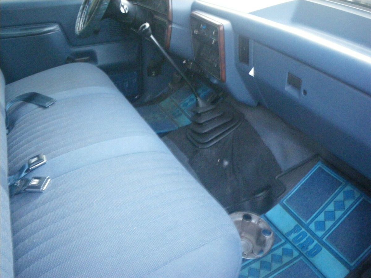 1987 Blue Ford F-150 Standard Cab Pickup