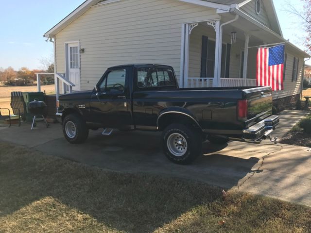 1987 Black Ford F-150 Standard Cab Pickup