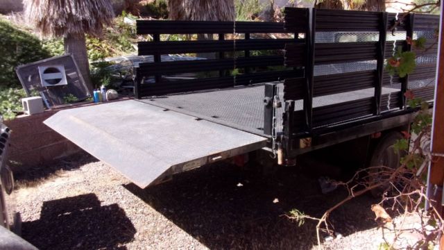 1987 White Ford F-350 stake bed
