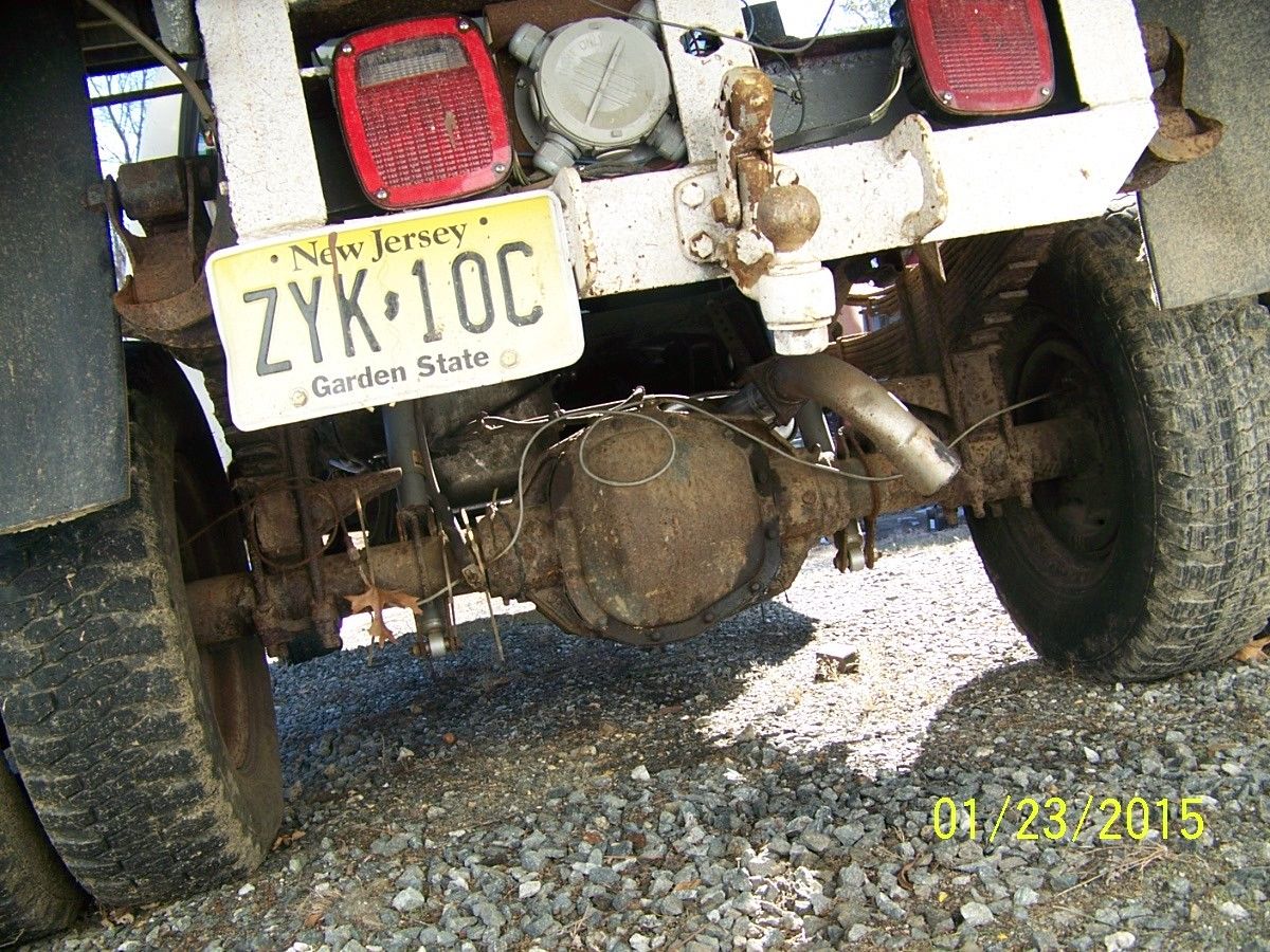 1987 White Ford F-350 Single cab with Dump