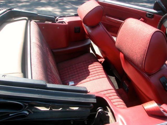 1987 Red Ford Mustang Convertible