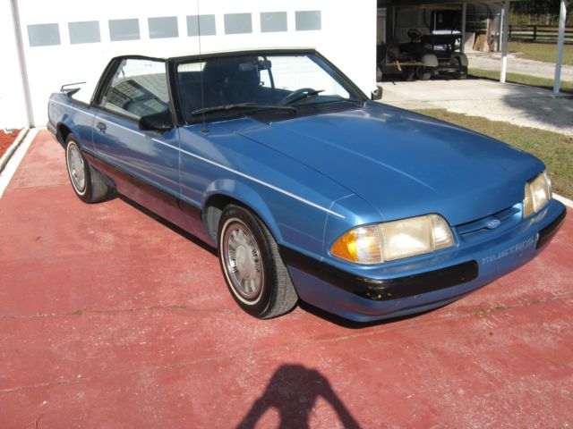 1987 BLUE Ford Mustang Convertible