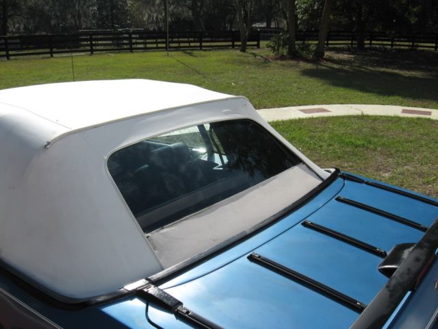 1987 BLUE Ford Mustang Convertible