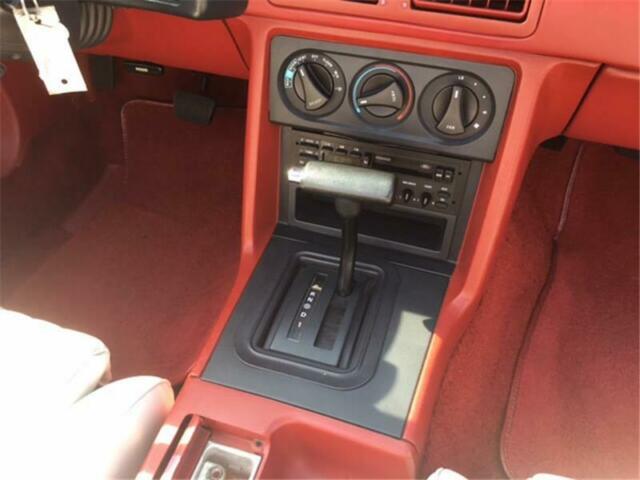 1987 Red Ford Mustang Convertible