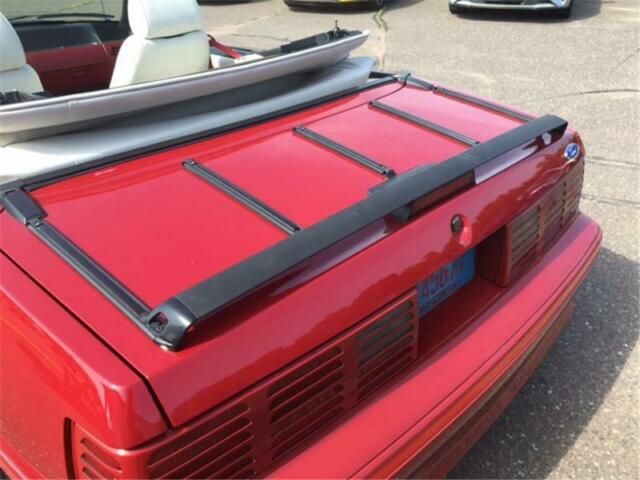 1987 Red Ford Mustang Convertible