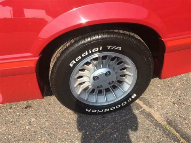 1987 Red Ford Mustang Convertible