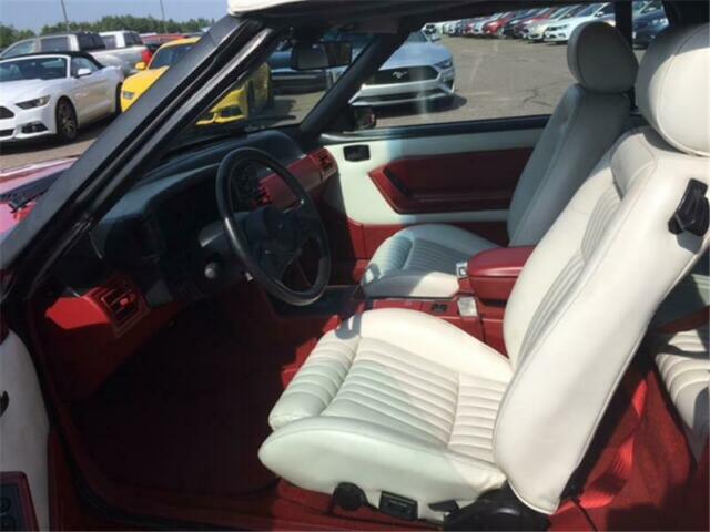 1987 Red Ford Mustang Convertible