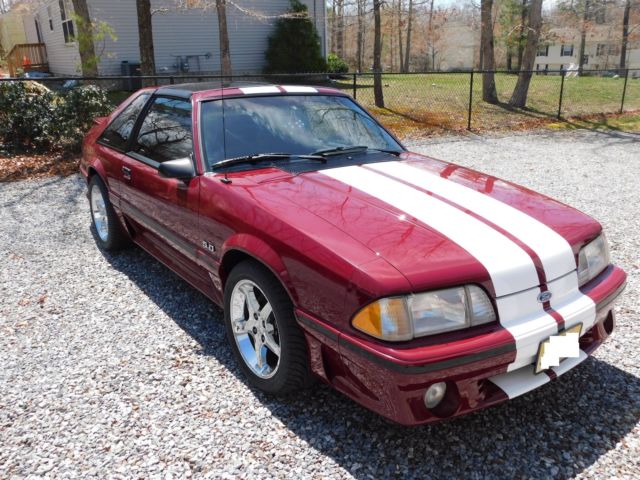 1987 Red Ford Mustang Coupe