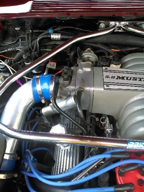 1987 CABERNET RED Ford Mustang COUPE HATCHBACK