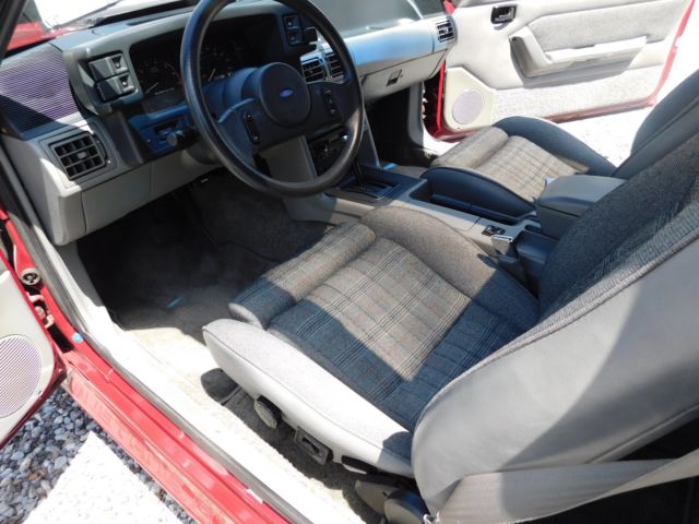 1987 Red Ford Mustang Coupe