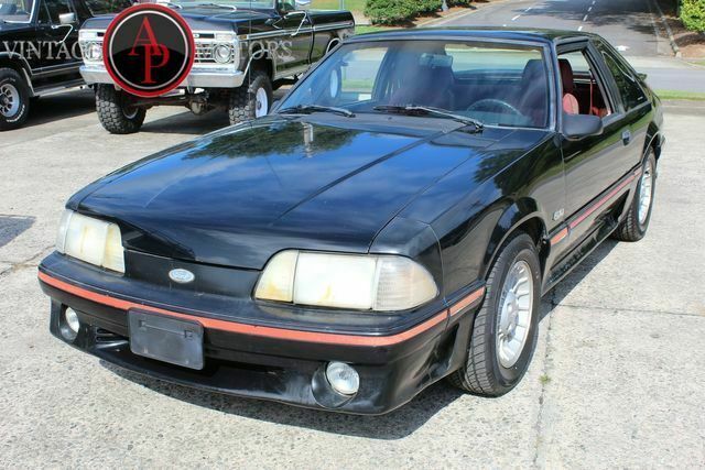 1987 Black Ford Mustang --