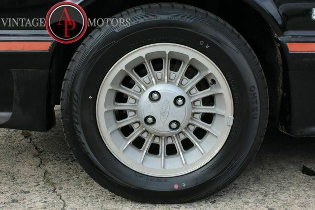 1987 Black Ford Mustang --