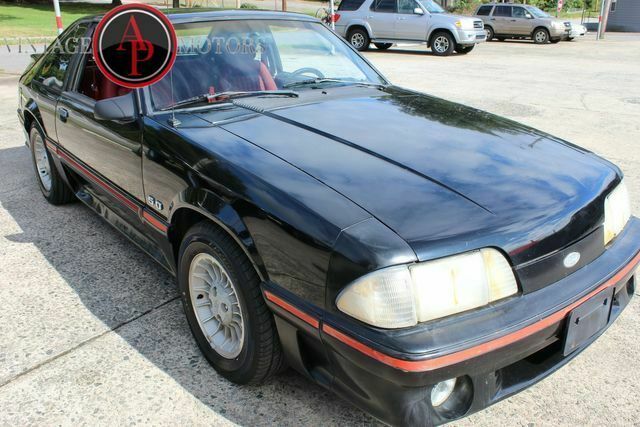 1987 Black Ford Mustang --