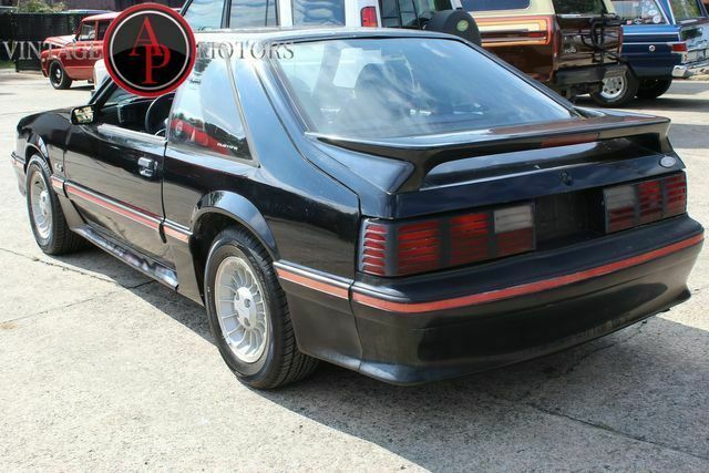 1987 Black Ford Mustang --
