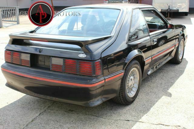 1987 Black Ford Mustang --