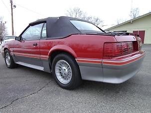1987 Red Ford Mustang Convertible
