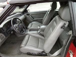 1987 Red Ford Mustang Convertible