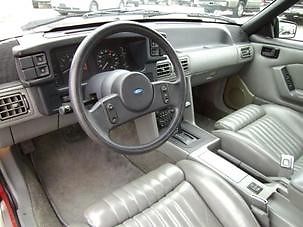 1987 Red Ford Mustang Convertible