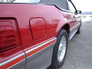 1987 Red Ford Mustang Convertible