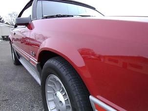 1987 Red Ford Mustang Convertible