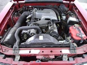 1987 Red Ford Mustang Convertible