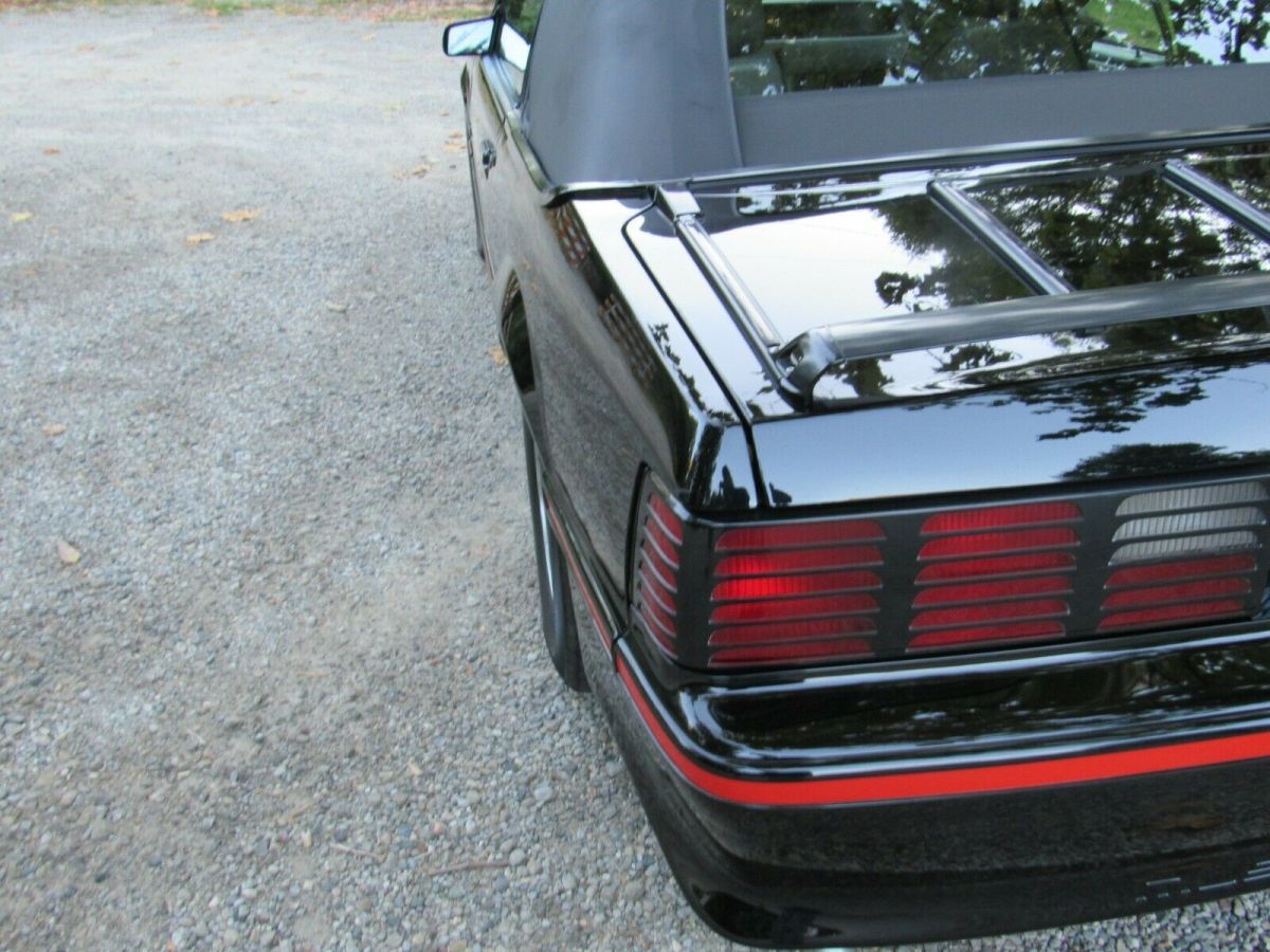 1987 White Ford Mustang Convertible