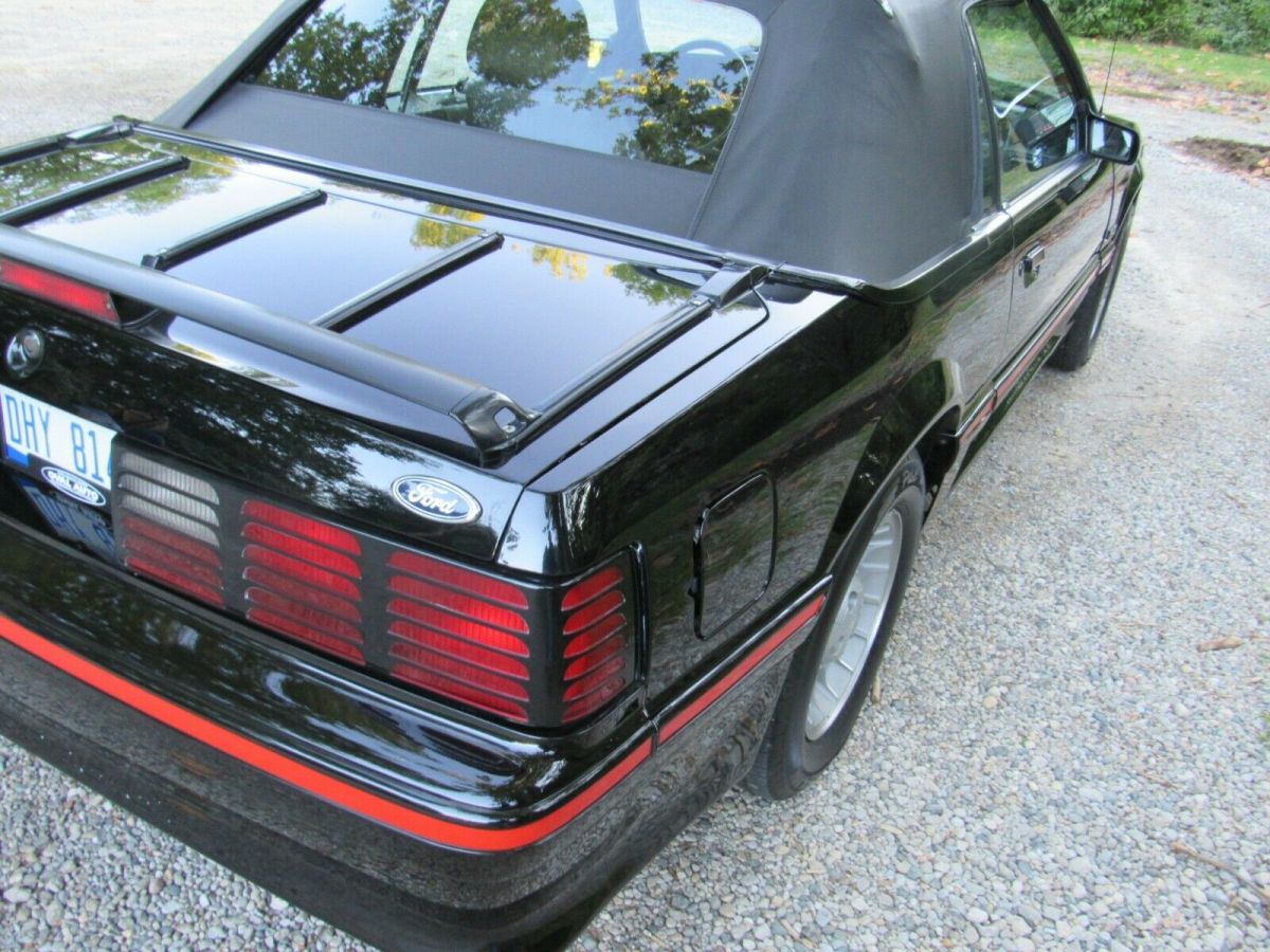 1987 White Ford Mustang Convertible