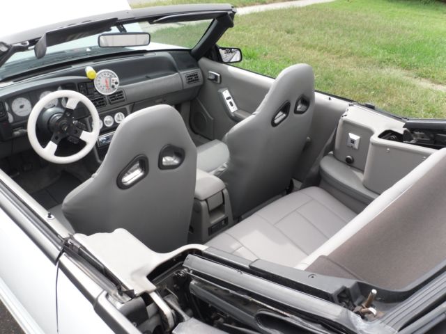 1987 Porche White Ford Mustang Convertible