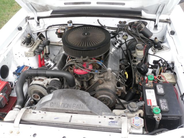 1987 Porche White Ford Mustang Convertible