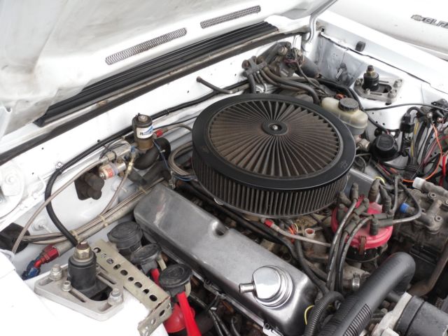 1987 Porche White Ford Mustang Convertible