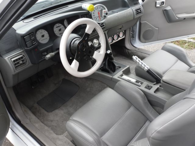 1987 Porche White Ford Mustang Convertible