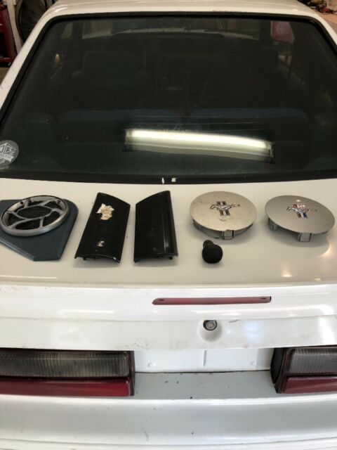 1987 White Ford Mustang Coupe